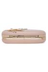 Shop_Richa Gupta_Pink Embellished Leather Clutch With Sling _Online_at_Aza_Fashions