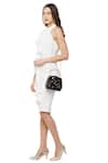 Buy_Richa Gupta_Black Embroidery Suede Sequin Embellished Clutch With Sling_at_Aza_Fashions