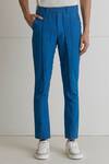 Shop_Artless_Blue Cotton Twill Into The Ocean Trousers _Online_at_Aza_Fashions