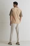 Shop_Artless_Beige Cotton Linen Grounded Shirt _at_Aza_Fashions