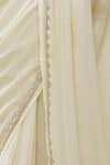 Shop_Ranian_White Silk Georgette Embroidered Zari Work Square Neck Woven Saree With Blouse _Online_at_Aza_Fashions