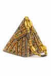 Soniya G_Multi Color Embroidery Stone Work Triangular Clutch With Handle_Online_at_Aza_Fashions