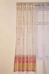 Buy_Inheritance India_Pink Cotton Print Chanderi Curtains Set Of 2 _at_Aza_Fashions
