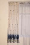 Buy_Inheritance India_Blue Cotton Print Chanderi Curtains Set Of 2 _at_Aza_Fashions