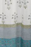 Shop_Inheritance India_White Cotton Print Chanderi Curtains - Set Of 2 _at_Aza_Fashions