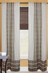 Buy_Inheritance India_Brown Cotton Print Chanderi Curtains - Set Of 2 _at_Aza_Fashions