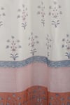 Shop_Inheritance India_White Cotton Print Chanderi Curtains Set Of 2 _at_Aza_Fashions