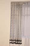 Buy_Inheritance India_Black Cotton Print Chanderi Curtains Set Of 2_at_Aza_Fashions