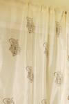 Shop_Inheritance India_Multi Color Cotton Print Hand Block Chanderi Curtains Set Of 2 _at_Aza_Fashions