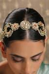 Paisley Pop_Multi Color Stone Multicolor Embellished Headband _at_Aza_Fashions
