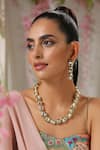 Shop_Paisley Pop_Gold Plated Kundan Necklace Jewellery Set _Online_at_Aza_Fashions
