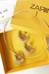 Buy_Zariin_Pearl Drop Jewellery Set Gift Box_at_Aza_Fashions