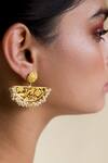 Shop_Zariin_Pearl Drop Jewellery Set Gift Box_Online_at_Aza_Fashions