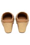 Buy_Kkarma Accessories_Gold Embroidery Sultan Platform Wedges _Online_at_Aza_Fashions