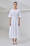 Buy_The Summer House_White Boga Organic Cotton Skirt_at_Aza_Fashions