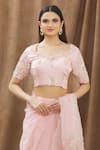 Buy Gaurav Katta Pink Organza, Moda Silk Floral, Pearl, Thread, Embroidered Saree With Blouse Online at Aza Fashions Buy_Gaurav Katta_Pink Organza, Moda Silk Floral, Pearl, Thread, Embroidered Saree With Blouse _Online_at_Aza_Fashions