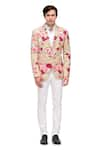 Buy_A!A By Abrar Ali_Beige Cotton Printed Floral Jacket  _at_Aza_Fashions