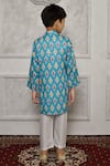 Shop_Arihant Rai Sinha_White Silk Printed Geometric Kurta Set _at_Aza_Fashions