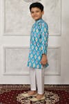 Buy_Arihant Rai Sinha_White Silk Printed Geometric Kurta Set _Online_at_Aza_Fashions