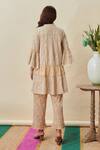 Shop_Cin Cin_Beige Arena Cotton A-line Kurta And Pant Set_at_Aza_Fashions