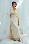 Buy_Latha Puttanna_White Pranitha Handwoven Cotton Tunic_at_Aza_Fashions