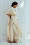 Latha Puttanna_White Pranitha Handwoven Cotton Tunic_Online_at_Aza_Fashions