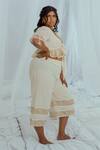 Latha Puttanna_White Jesal Handwoven Cotton Pant_Online_at_Aza_Fashions