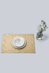 Buy_MJ Label_Gold Cotton Embroidery Moroccan Table Mat Set Of 6_at_Aza_Fashions