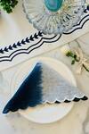 Buy_MJ Label_White Cotton Scalloped Tie Dye Napkin Set Of 6_at_Aza_Fashions