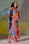 Rajdeep Ranawat_Multi Color Kainat Silk Printed Kaftan_Online_at_Aza_Fashions