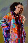 Rajdeep Ranawat_Multi Color Kainat Silk Printed Kaftan_at_Aza_Fashions