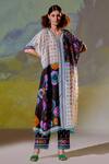 Buy_Rajdeep Ranawat_White Majida Silk Printed Kaftan Tunic_Online_at_Aza_Fashions