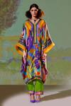 Shop_Rajdeep Ranawat_Multi Color Olivia Silk Kaftan Tunic_Online_at_Aza_Fashions