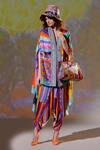 Buy_Rajdeep Ranawat_Multi Color Chloe Silk Printed Cape And Dhoti Pant Set_Online_at_Aza_Fashions