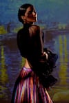 Shop_Rajdeep Ranawat_Multi Color Dupion Leela Stripe Print Skirt And Crop Top Set_Online_at_Aza_Fashions