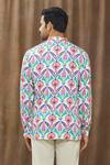 Shop_Siddhartha Bansal_Multi Color Cotton Satin Floral Print Shirt_at_Aza_Fashions