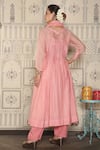 Shop Falguni.Foram Pink Kurta , Scarf And Pant Organic Cotton, Set at Aza Fashions Shop_Falguni.Foram_Pink Kurta , Scarf And Pant Organic Cotton, Set _at_Aza_Fashions