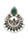 Buy_Sangeeta Boochra_Green Stones Studded Chandbalis _Online_at_Aza_Fashions