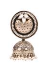 Buy_Sangeeta Boochra_Handcrafted Carved Jhumka Earrings_Online_at_Aza_Fashions