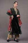 Buy_Shades Of India_Green Sahiba Velvet Kurta_Online_at_Aza_Fashions