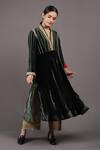 Buy_Shades Of India_Green Sahiba Velvet Kurta_at_Aza_Fashions