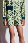 Line out line_Multi Color Cotton Linen Shorts_Online_at_Aza_Fashions