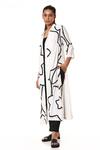 Buy_Abraham & Thakore_White Cellulose Blend Floral Patch Work Jacket_Online_at_Aza_Fashions