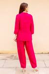 Shop_Missprint_Pink Cotton Linen Shirt And Pant Set_at_Aza_Fashions