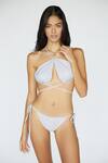 Buy_Deme by Gabriella_Grey Lycra Halter Neck Bikini Set_at_Aza_Fashions