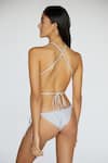 Shop_Deme by Gabriella_Grey Lycra Halter Neck Bikini Set_at_Aza_Fashions