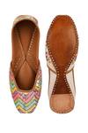 Shop_Jutti Express_Multi Color Embroidered Multicolored Sequin Juttis _at_Aza_Fashions