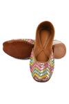 Jutti Express_Multi Color Embroidered Multicolored Sequin Juttis _Online_at_Aza_Fashions
