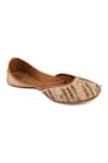 Buy_Jutti Express_Gold Embroidery Glorious Juttis _at_Aza_Fashions