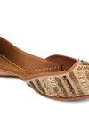 Shop_Jutti Express_Gold Embroidery Glorious Juttis _Online_at_Aza_Fashions